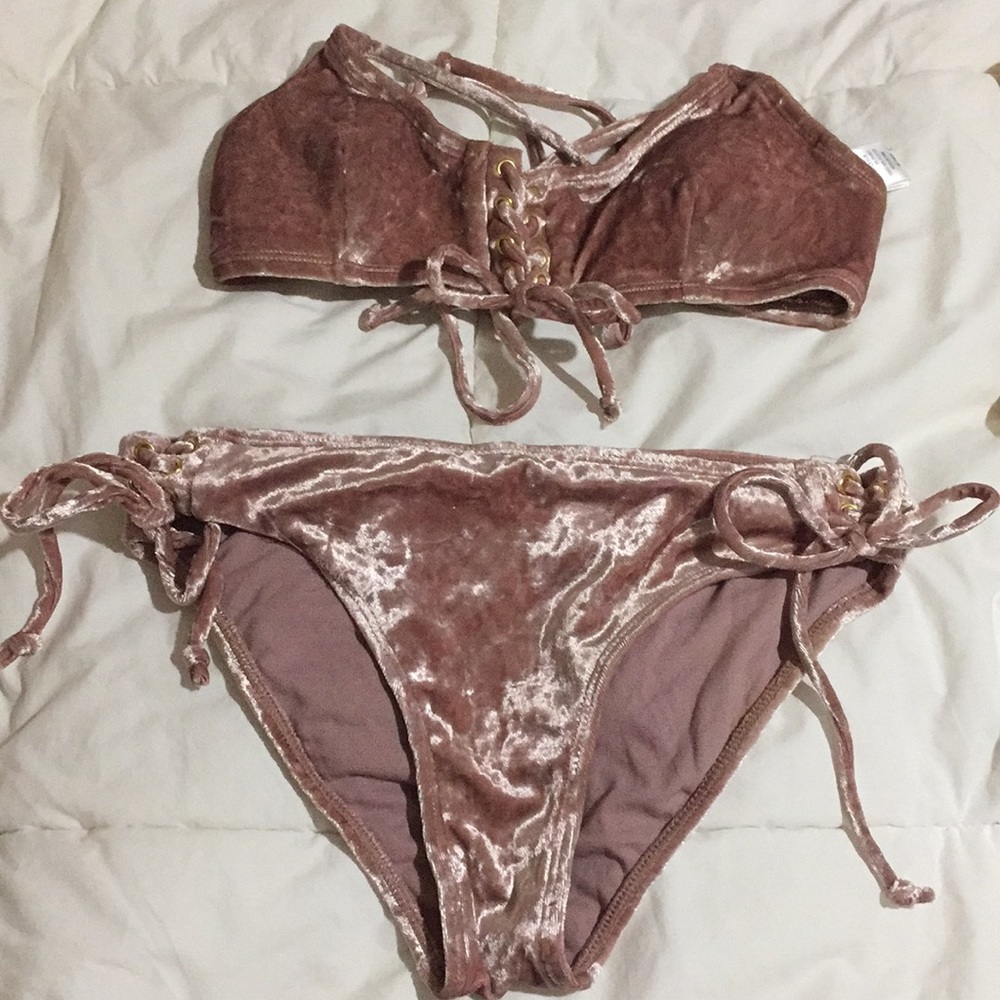 Velvet swimsuit